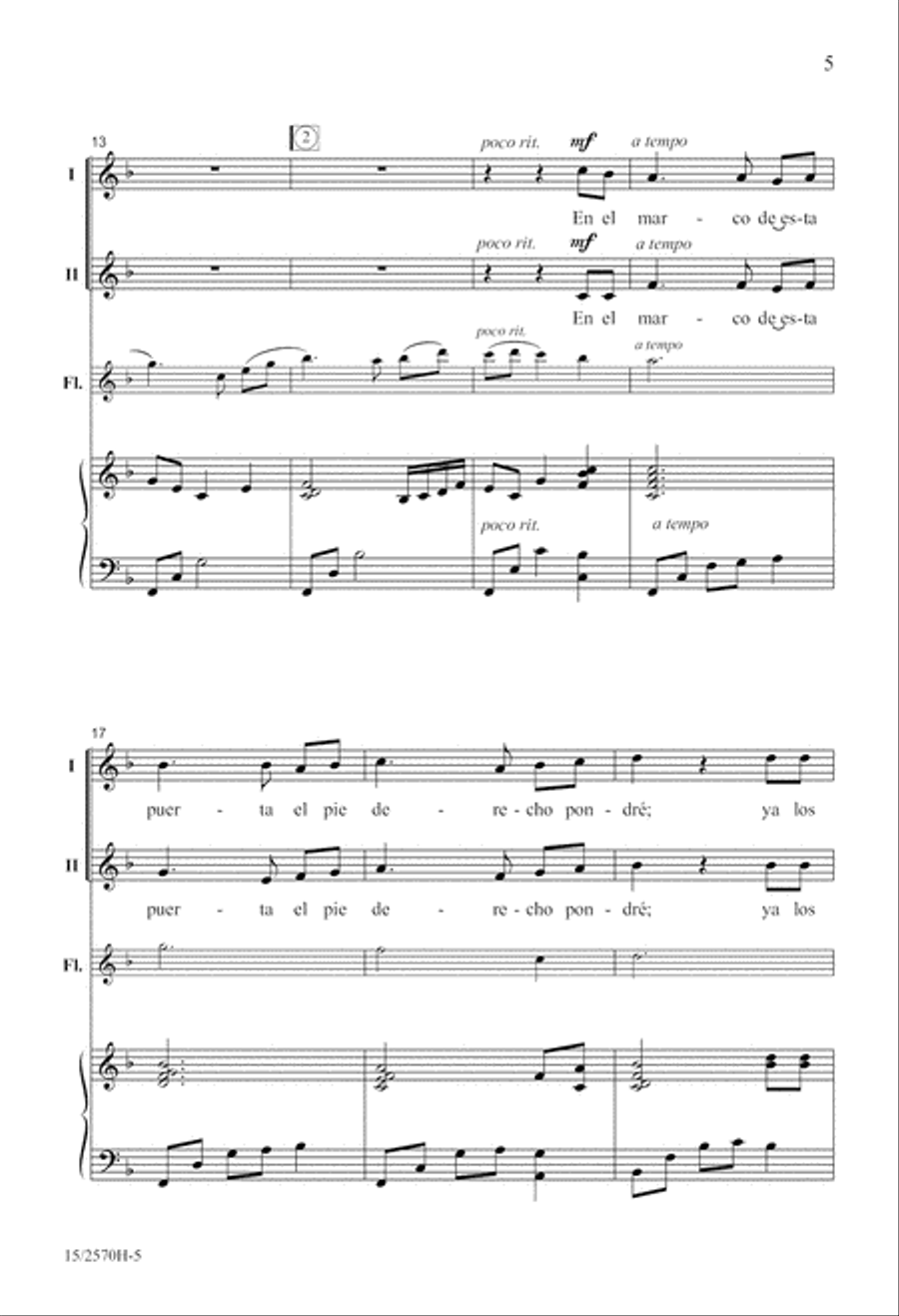 Las Mañanitas (The Morning Song) 2-Part scores gallery preview page 6