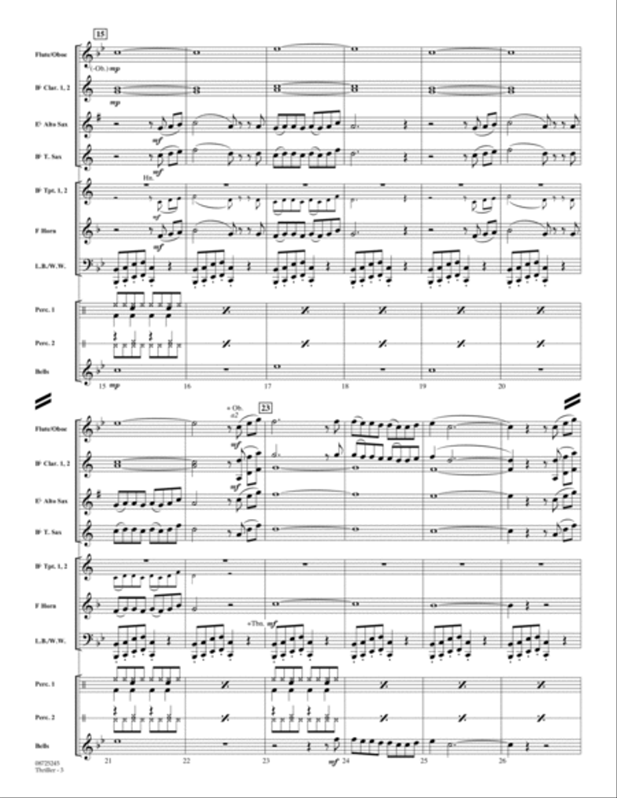 Thriller - Full Score Score scores gallery preview page 3