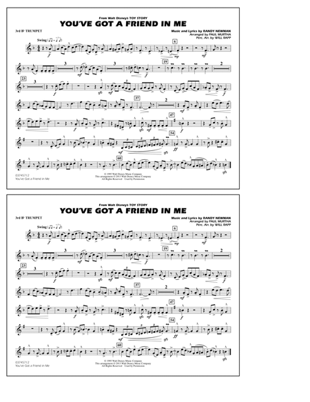 You've Got a Friend in Me (from Toy Story 2) (arr. Paul Murtha) - 3rd Bb Trumpet