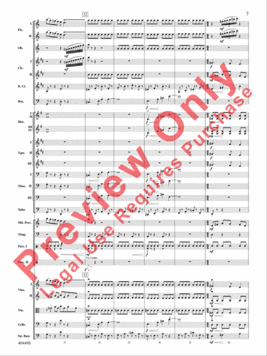 The Hobbit: An Unexpected Journey, Suite from Full Orchestra scores gallery preview page 40