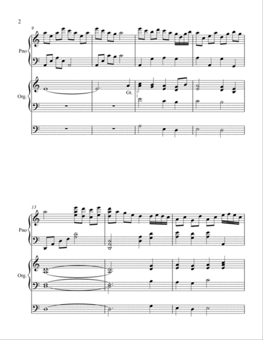 What Wondrous Love is This-Piano/Organ Organ scores gallery preview page 2