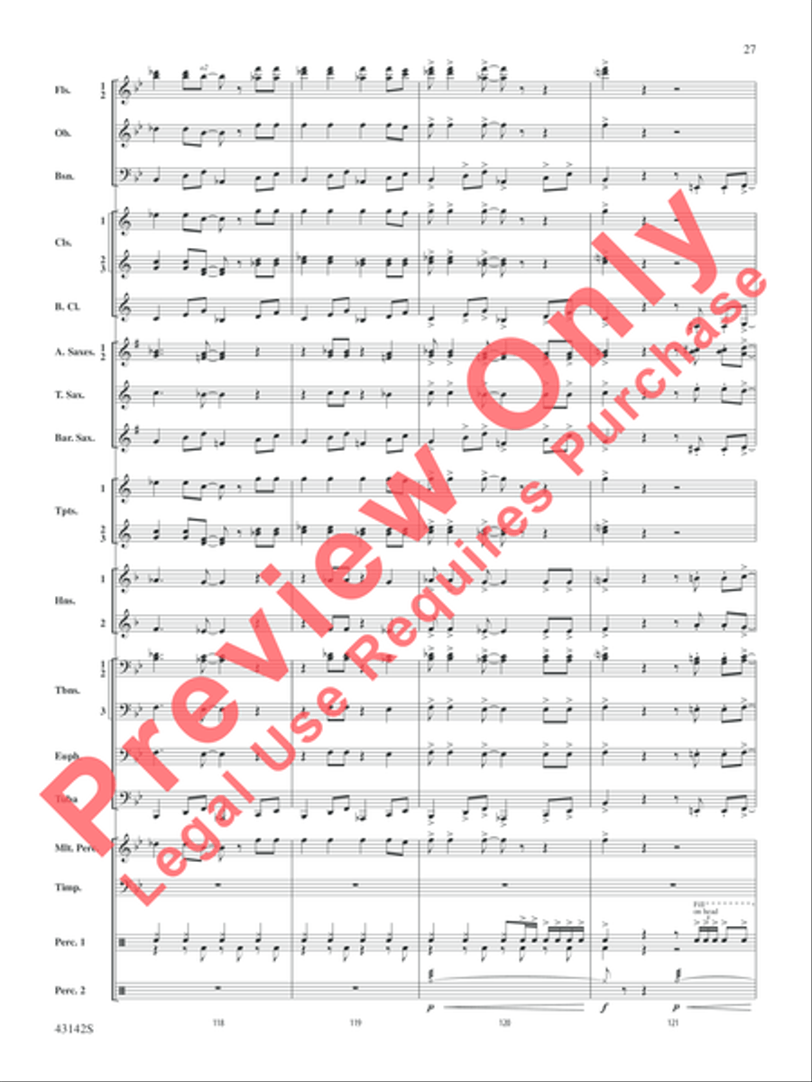 The Doors on Tour Concert Band scores gallery preview page 28