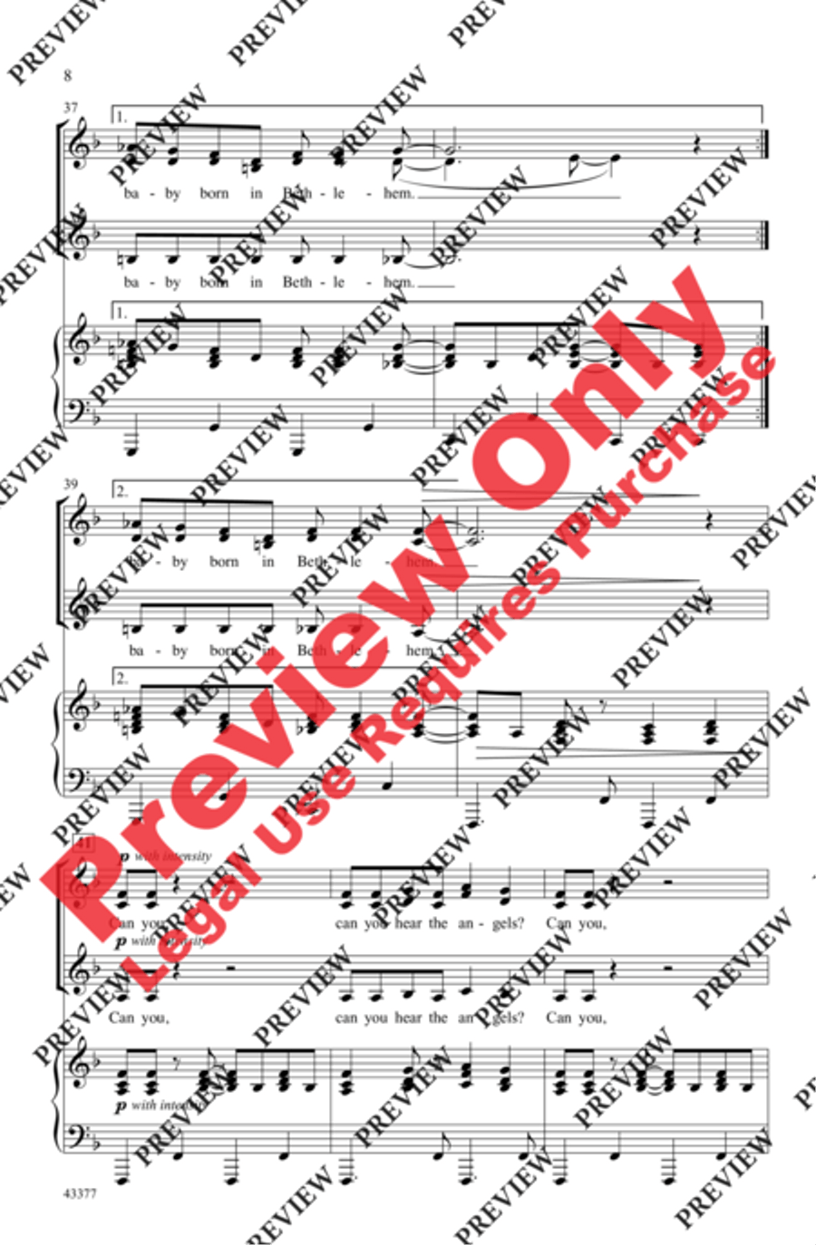 Can You Hear the Angels? Can You Hear the Angels? Women's Choir scores gallery preview page 8