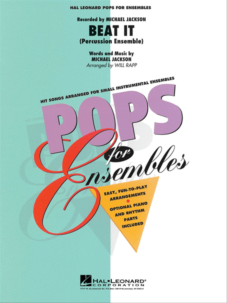 Beat It Percussion Ensemble scores gallery preview page 1