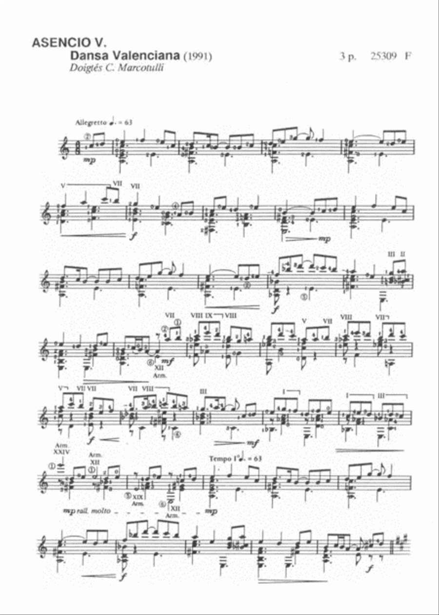 Dansa Valenciana Dansa Valenciana Acoustic Guitar scores gallery preview page 2