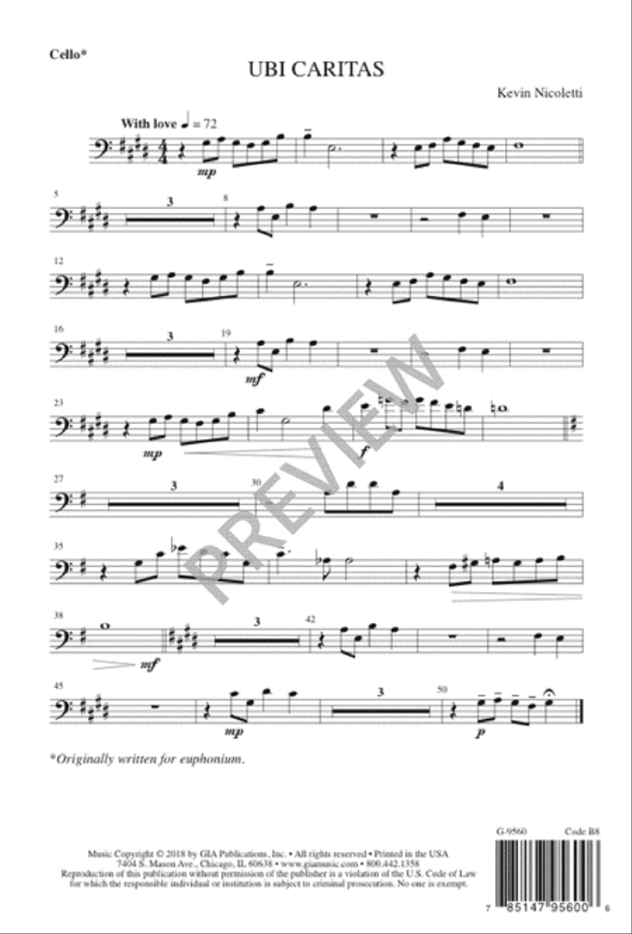 Ubi caritas 2-Part scores gallery preview page 9