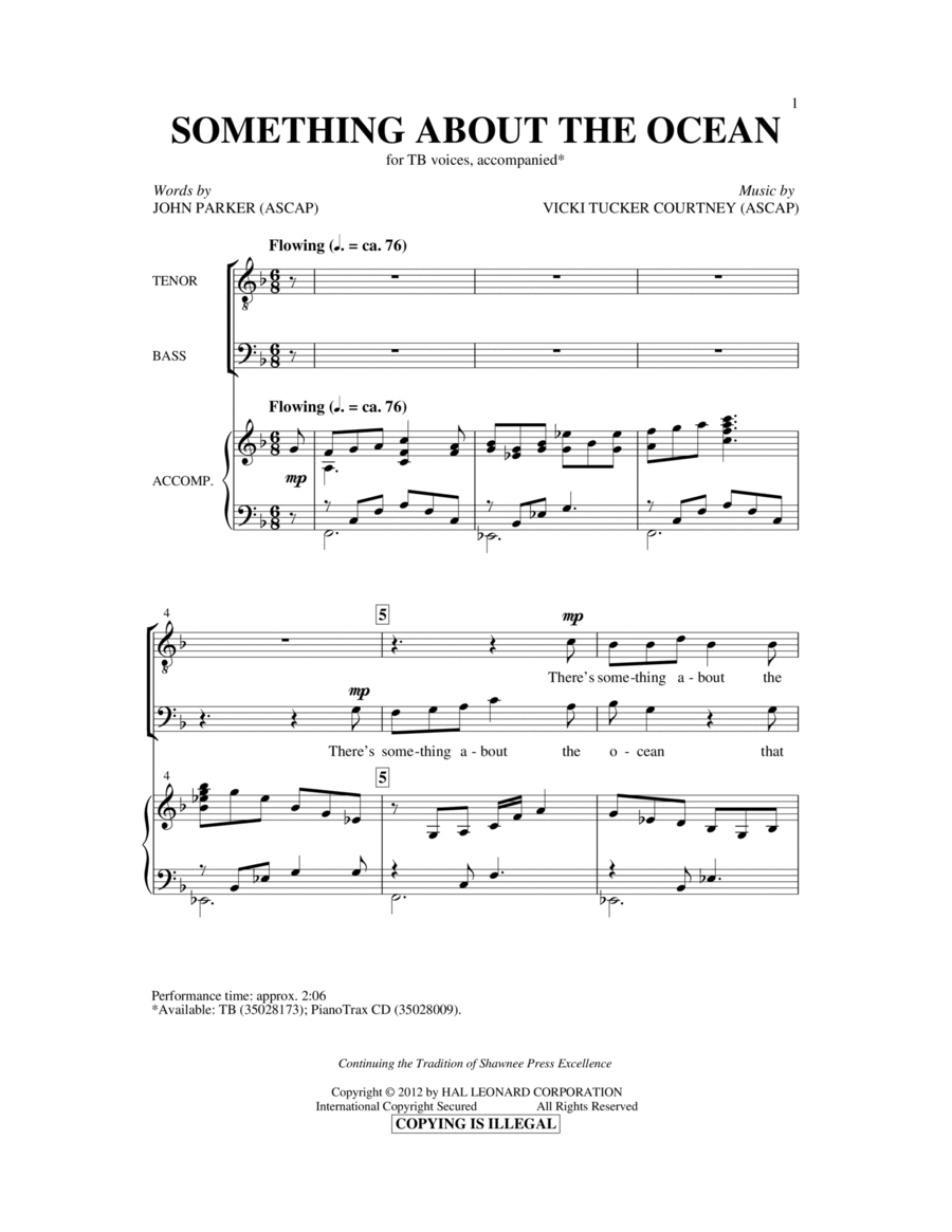 Something About The Ocean TB scores gallery preview page 1