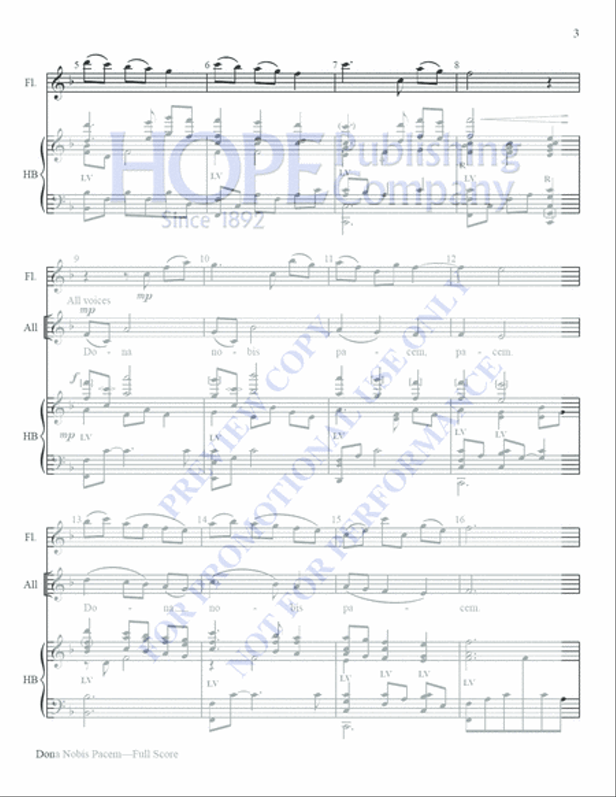 Dona Nobis Pacem Teacher Editions scores gallery preview page 3