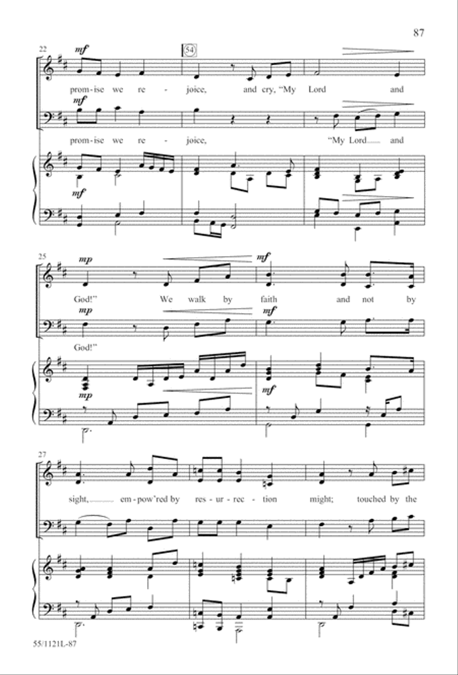 Touched by the Christ Touched by the Christ 3-Part scores gallery preview page 88