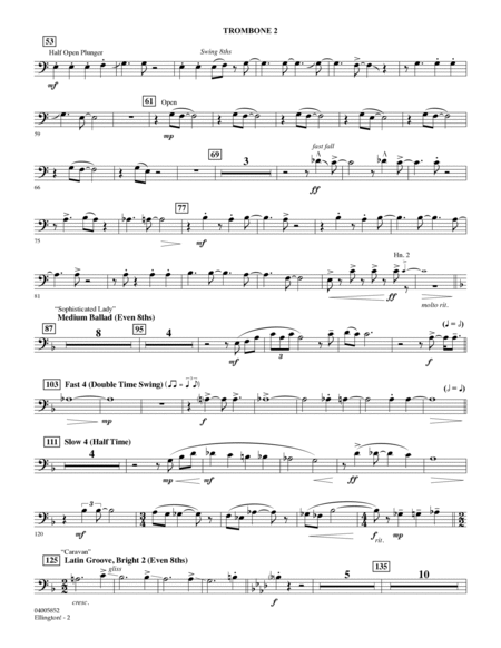 Ellington! (arr. Stephen Bulla) - Trombone 2