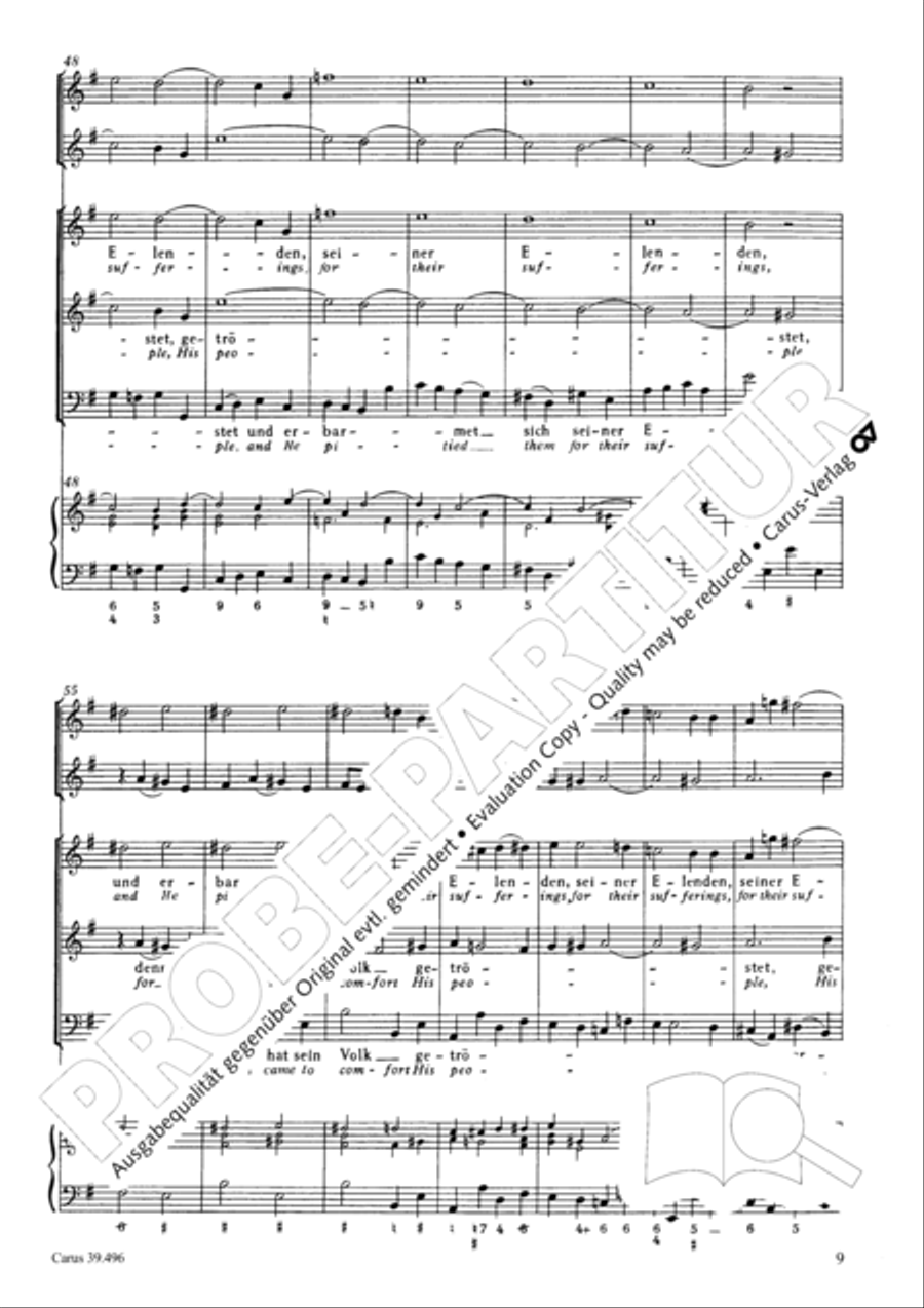 Triumph, O heavens (Jauchzet, ihr Himmel) SA scores gallery preview page 10