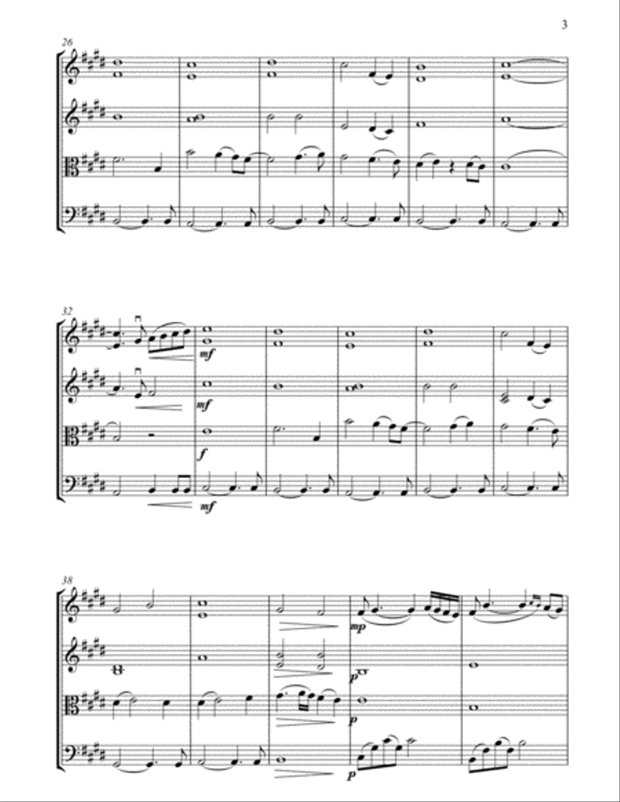 My Heart Will Go On (Love Theme from Titanic) String Quartet scores gallery preview page 3