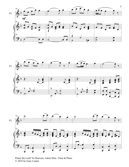 3 Hymns of Praise & Encouragement (Duets for Flute and Piano) image number null