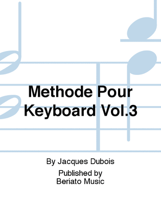 Methode Pour Keyboard Vol.3
