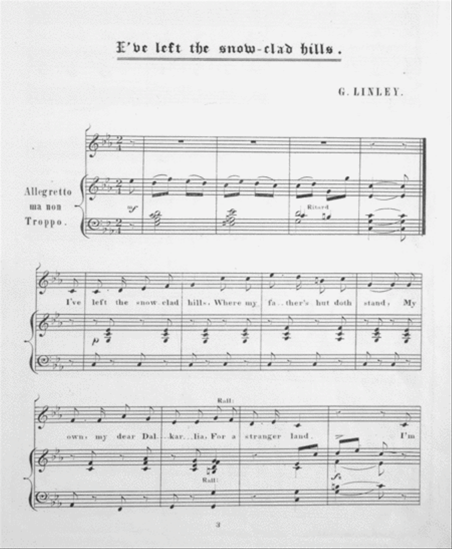 I've Left the Snow-Clad Hills Voice scores gallery preview page 2