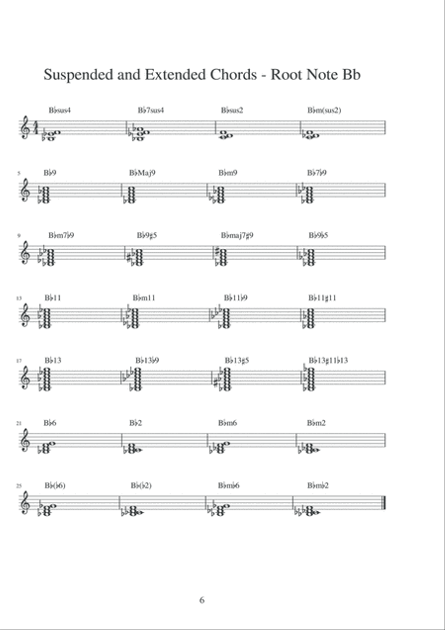 12 Bar Blues Suspended & Extended Chords Piano Method scores gallery preview page 6