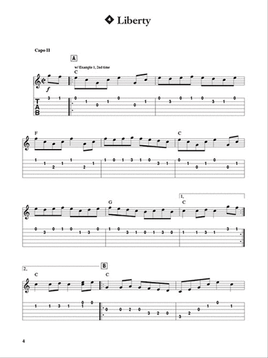 Russ Barenberg Teaches 20 Bluegrass Guitar Solos Acoustic Guitar scores gallery preview page 3
