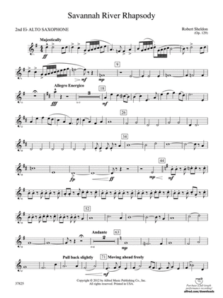 Savannah River Rhapsody: 2nd E-flat Alto Saxophone