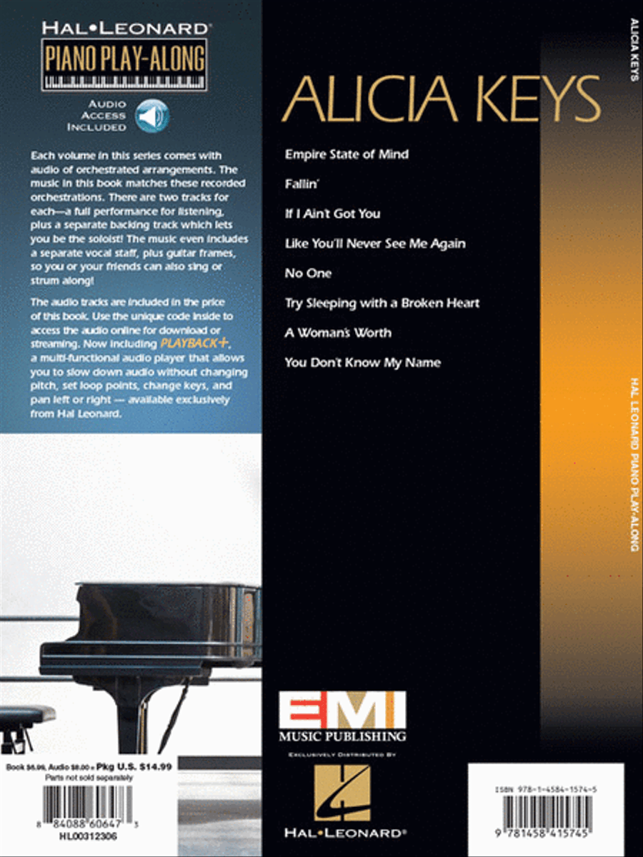 Alicia Keys Piano, Vocal, Guitar scores gallery preview page 6