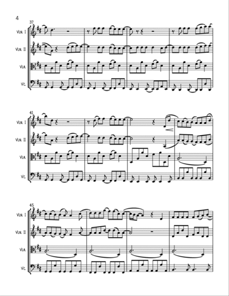 Anyone String Quartet scores gallery preview page 4