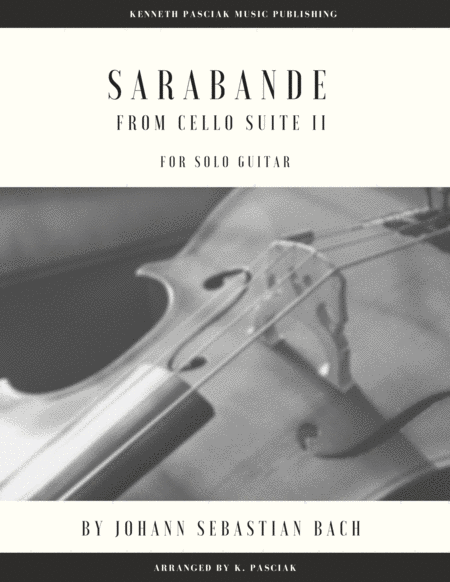 Sarabande from BWV1008 (for Solo Guitar)
