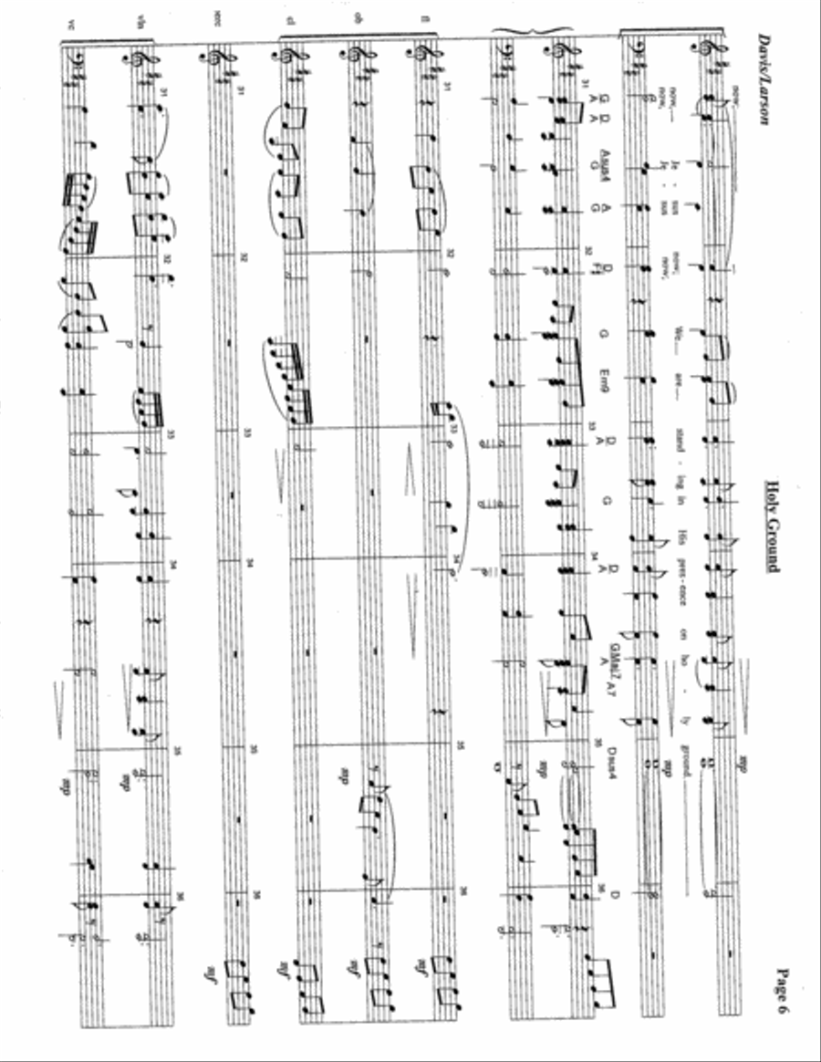 Holy Ground 4-Part scores gallery preview page 7