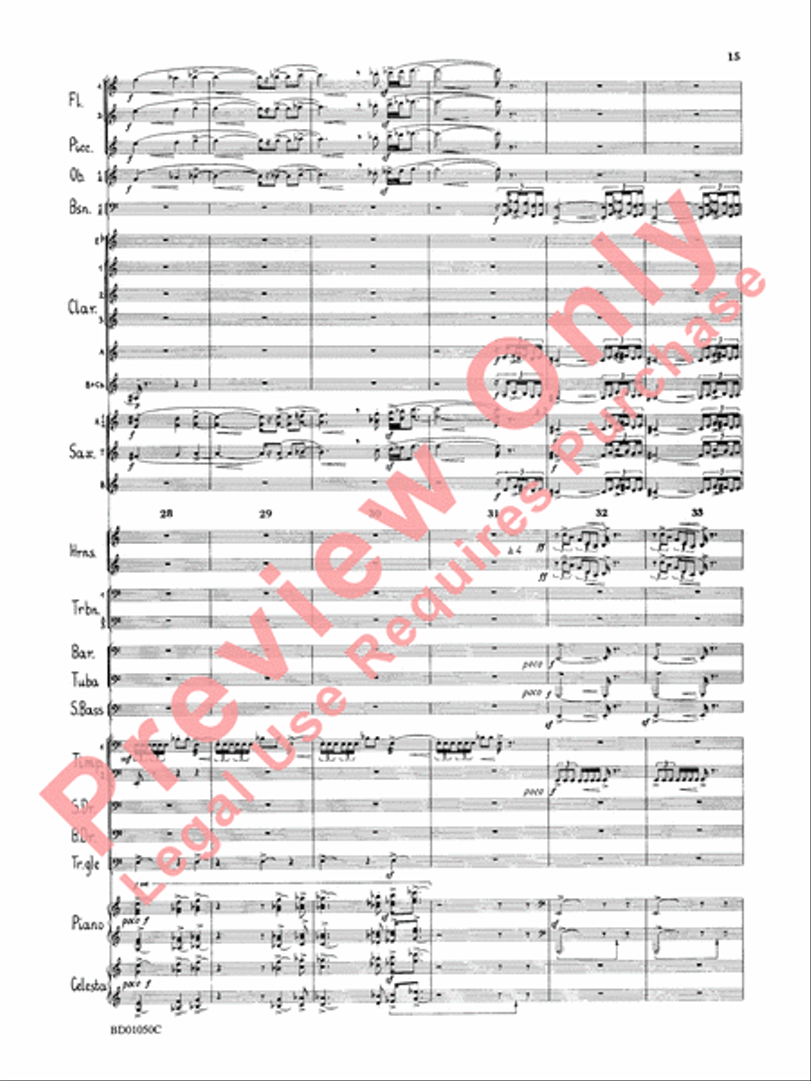 Trittico Concert Band scores gallery preview page 18