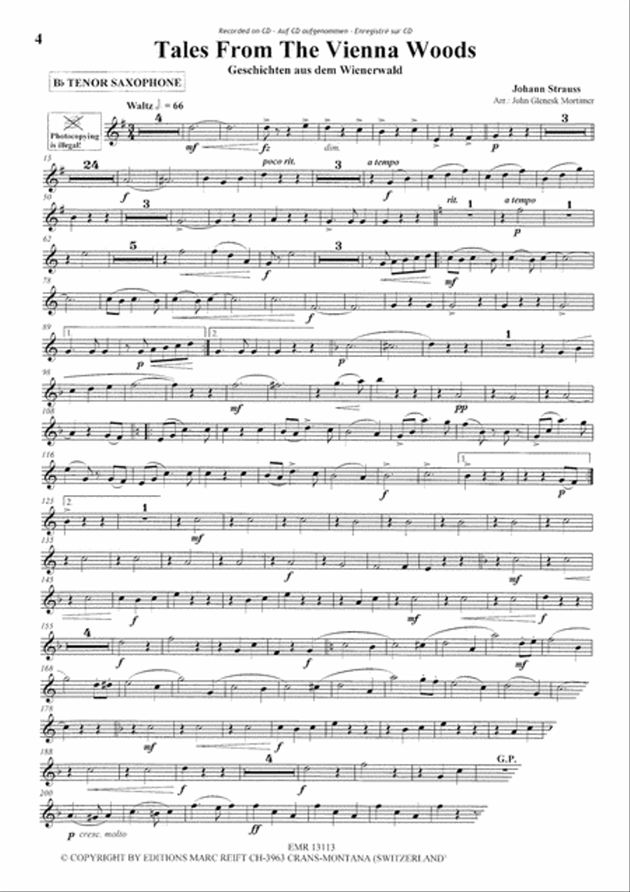 Play The 1st Tenor Sax With The Philharmonic Wind Orchestra Concert Band scores gallery preview page 5