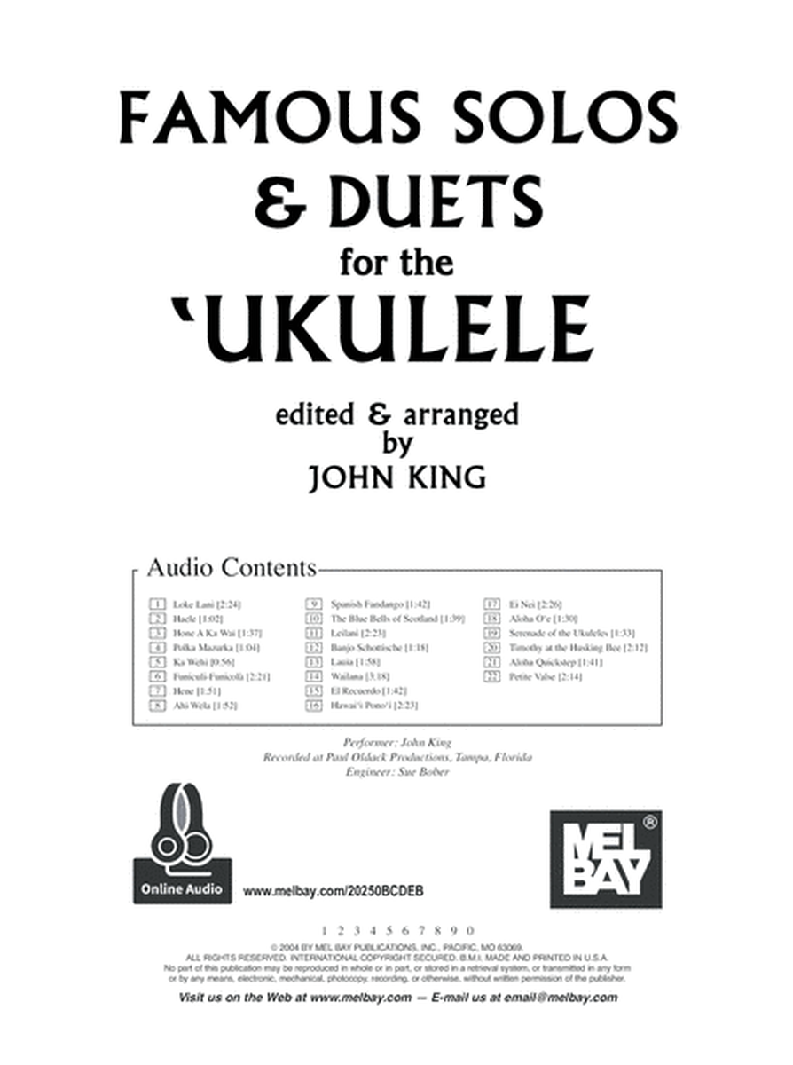 Famous Solos and Duets for the Ukulele image number null