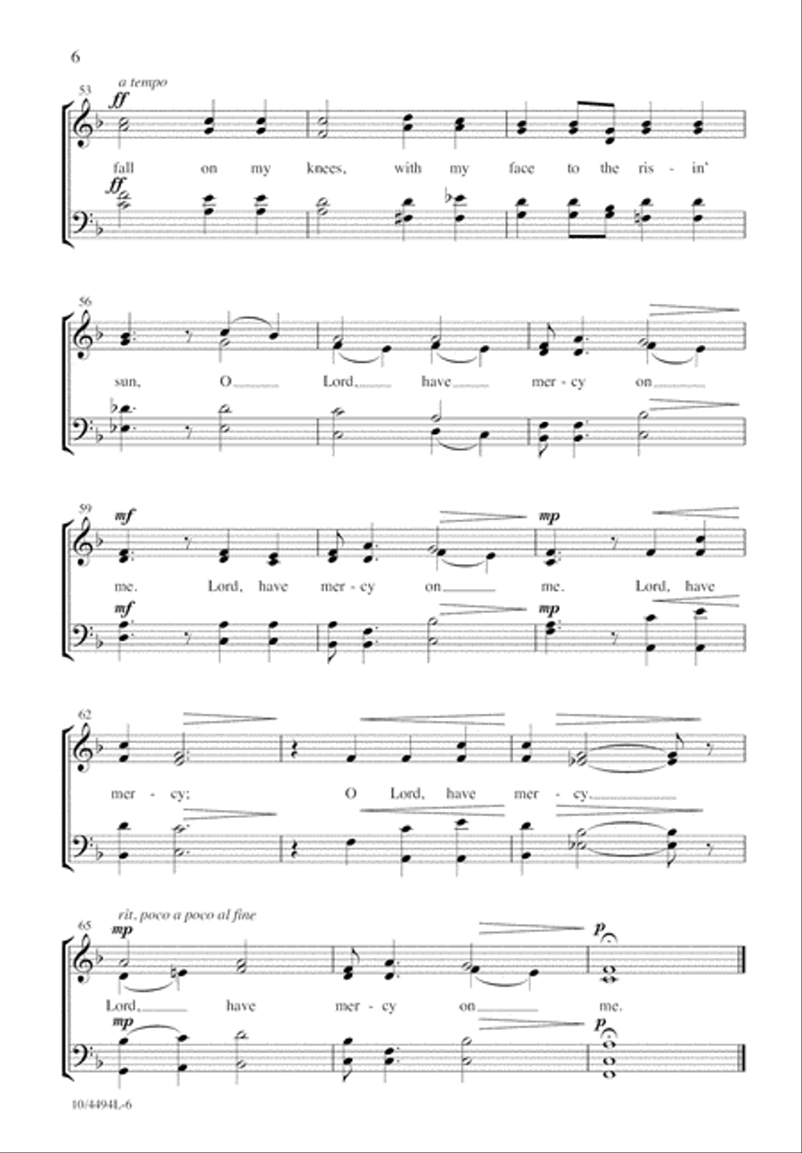 Let Us Break Bread Together 4-Part scores gallery preview page 6