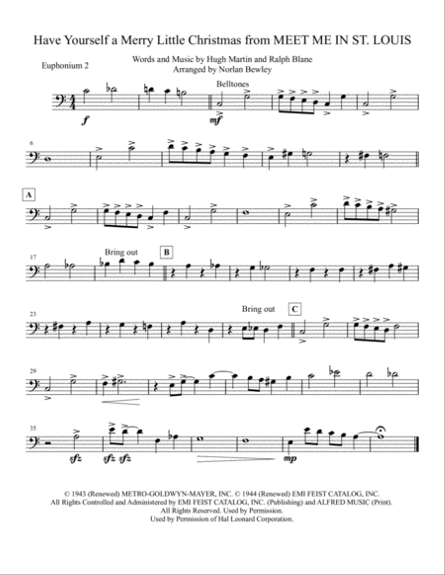 Have Yourself A Merry Little Christmas from MEET ME IN ST. LOUIS Brass Ensemble scores gallery preview page 4