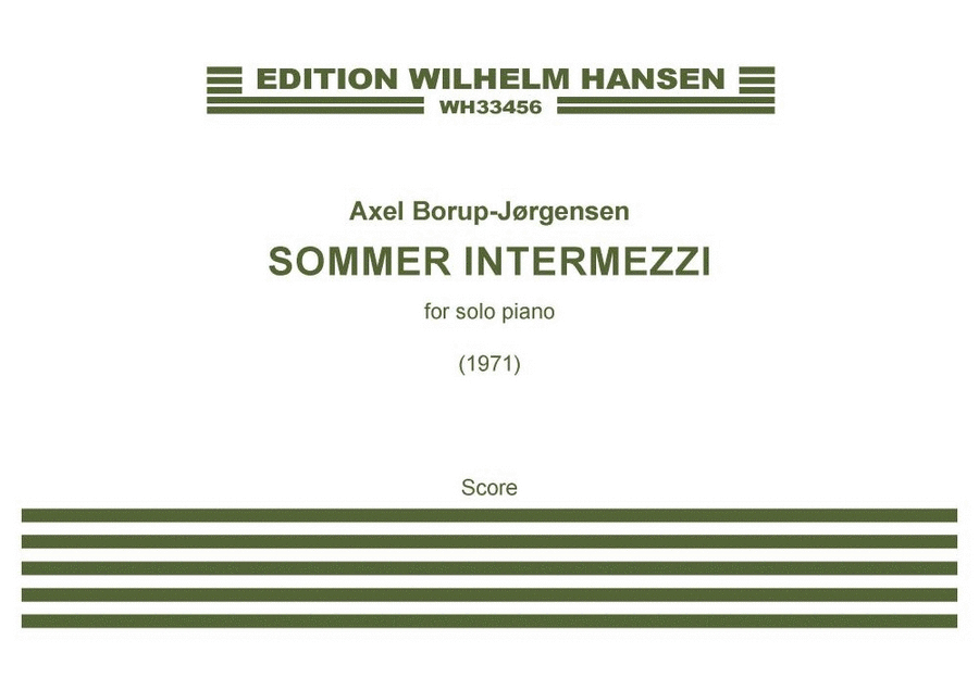 Sommer Intermezzi Op.65 Piano scores gallery preview page 1