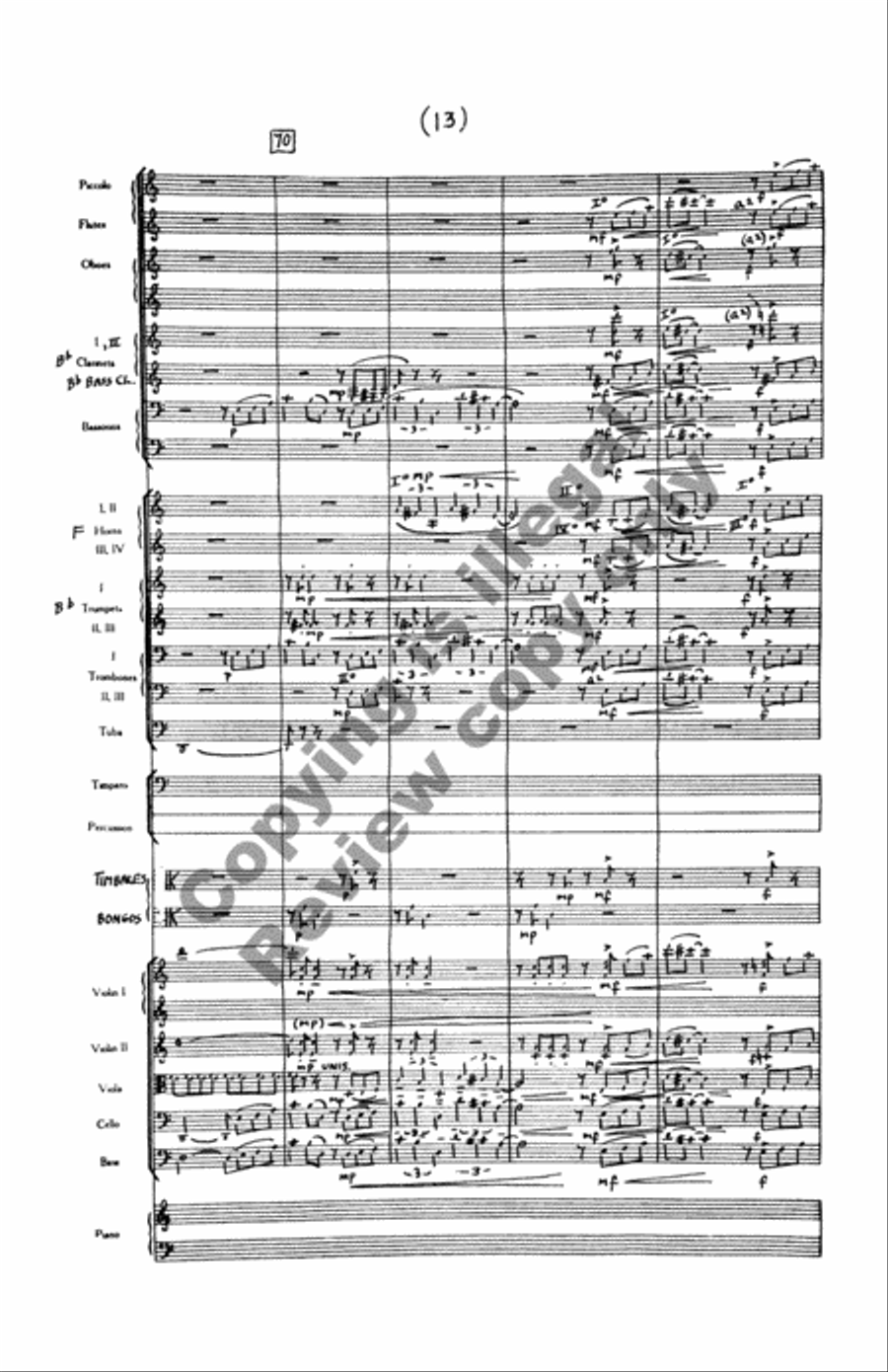 Tenso Tenso Full Orchestra scores gallery preview page 9