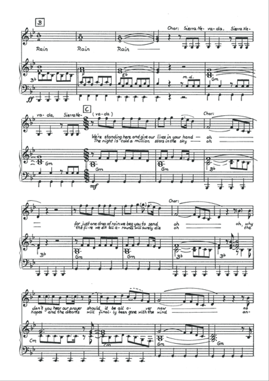 Rain Piano, Vocal scores gallery preview page 4