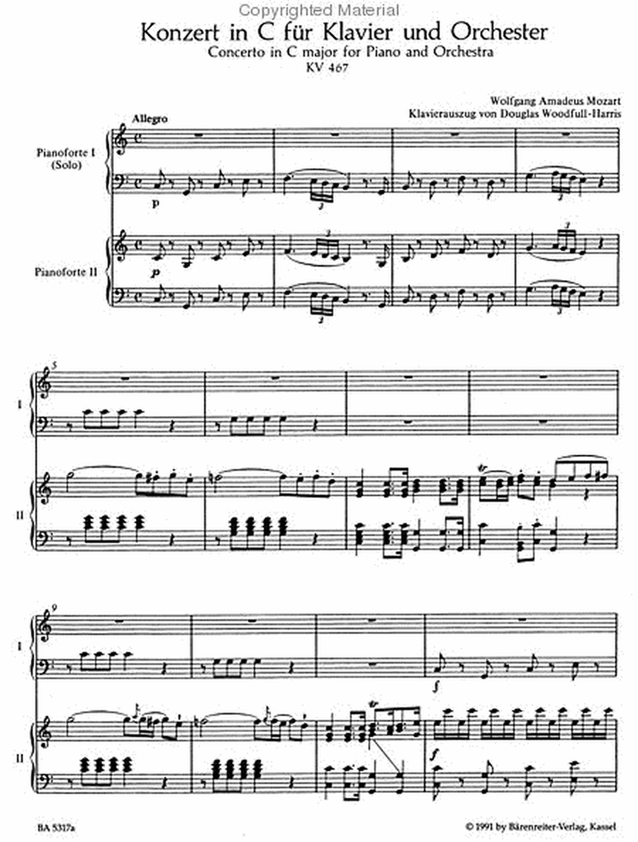 Piano Concerto No. 21 In C Major, K. 467