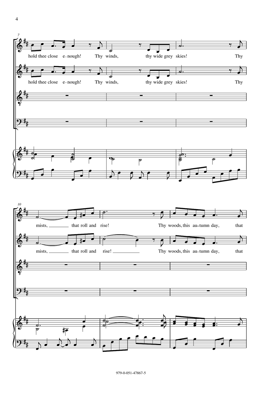 God's World God's World 4-Part scores gallery preview page 2