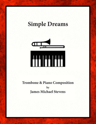 Book cover for Simple Dreams - Trombone & Piano