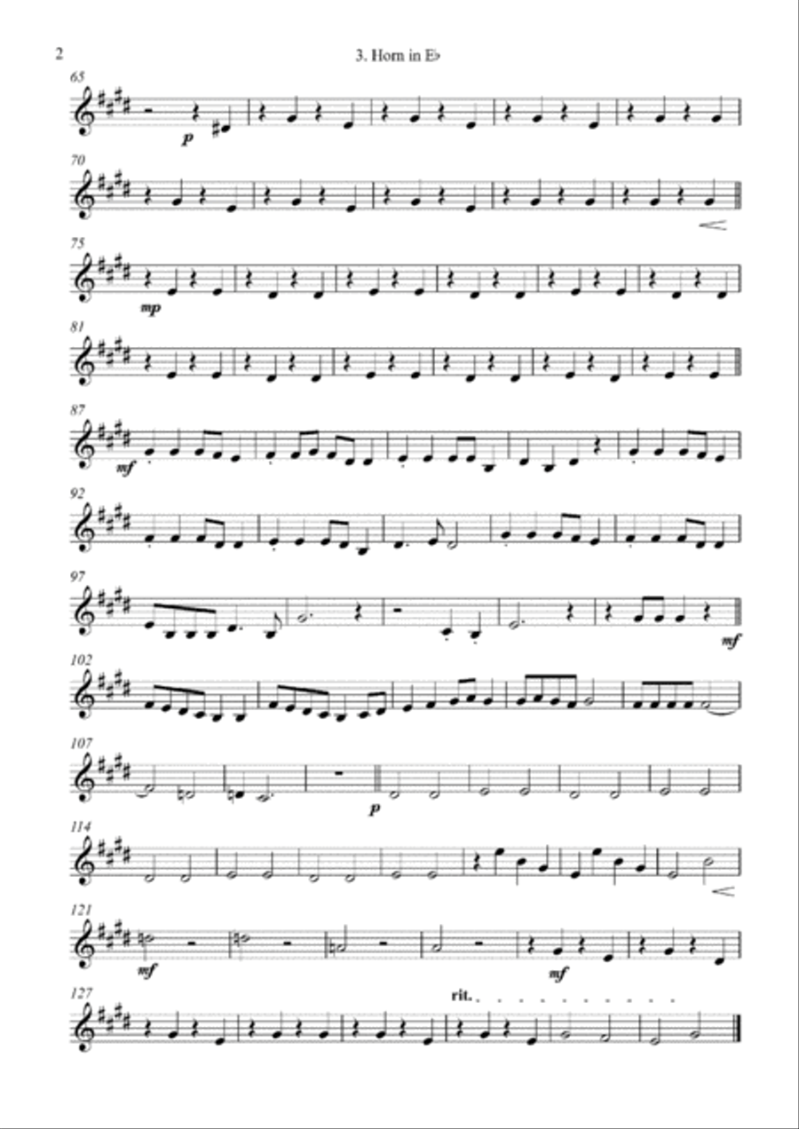 Stop The Cavalry Brass Ensemble scores gallery preview page 6