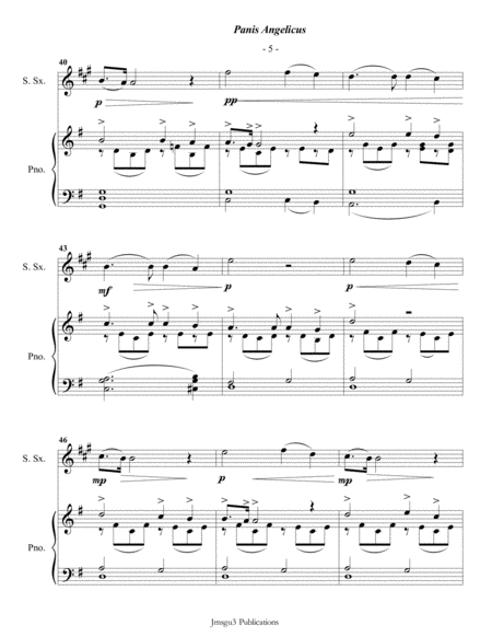 Franck: Panis Angelicus for Soprano Sax & Piano
