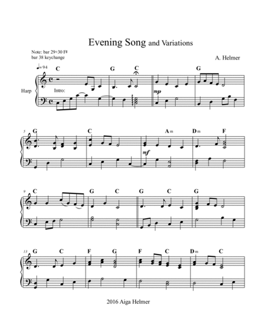 Evening Song + Variations image number null