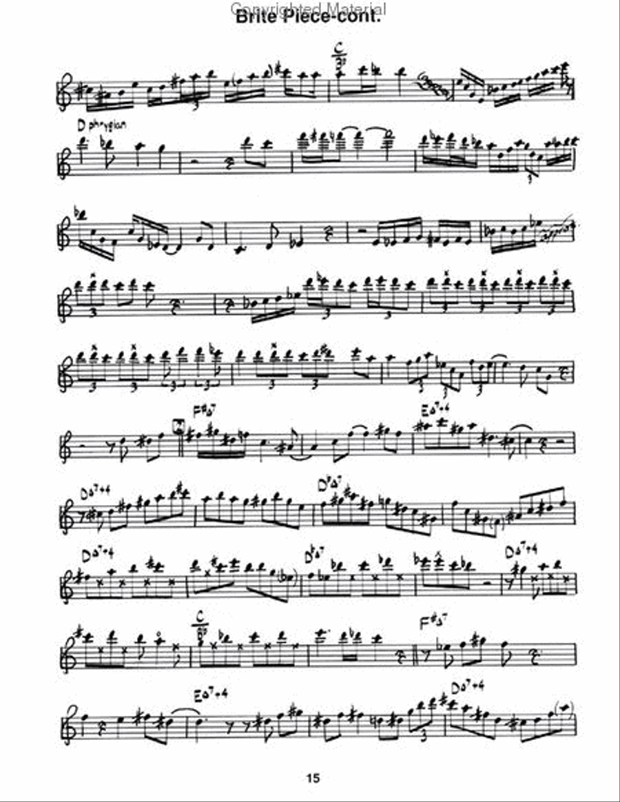 David Liebman Tenor Solos - Book/CD