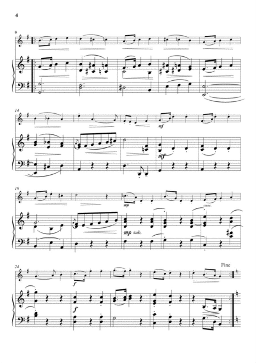 Little Suite (for Flute and Piano) Woodwind Duet scores gallery preview page 4
