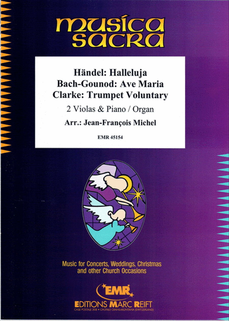 Halleluja (Handel) / Ave Maria (Bach-Gounod) / Trumpet Voluntary (Clarke) Trumpet scores gallery preview page 1