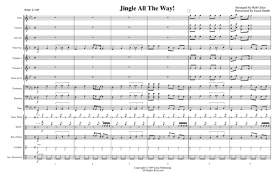 Jingle All The Way Marching Band scores gallery preview page 2