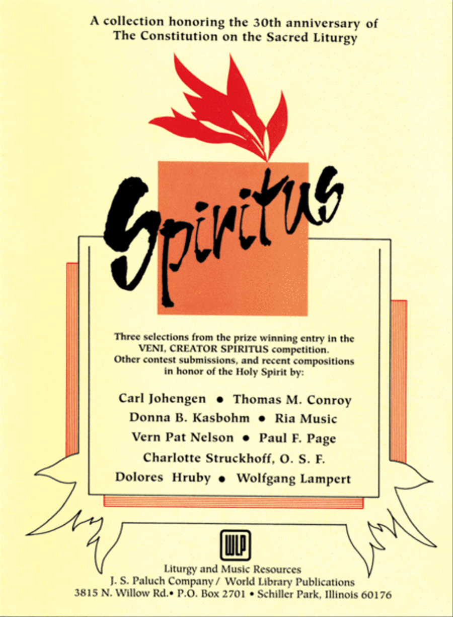 Spiritus Collection Collection / Songbook scores gallery preview page 1
