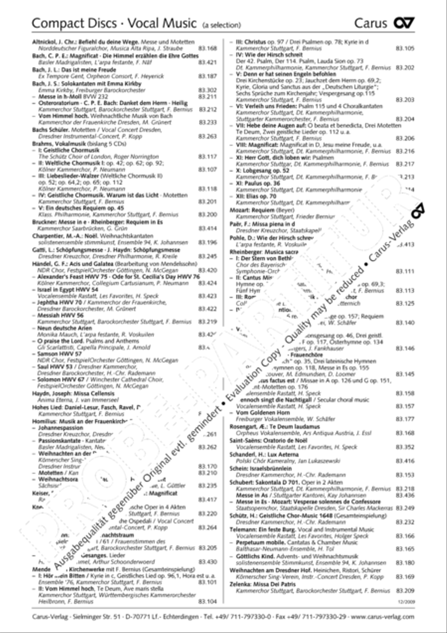 O Traurigkeit, o Herzeleid by Helmut Bornefeld 3-Part - Sheet Music page 5