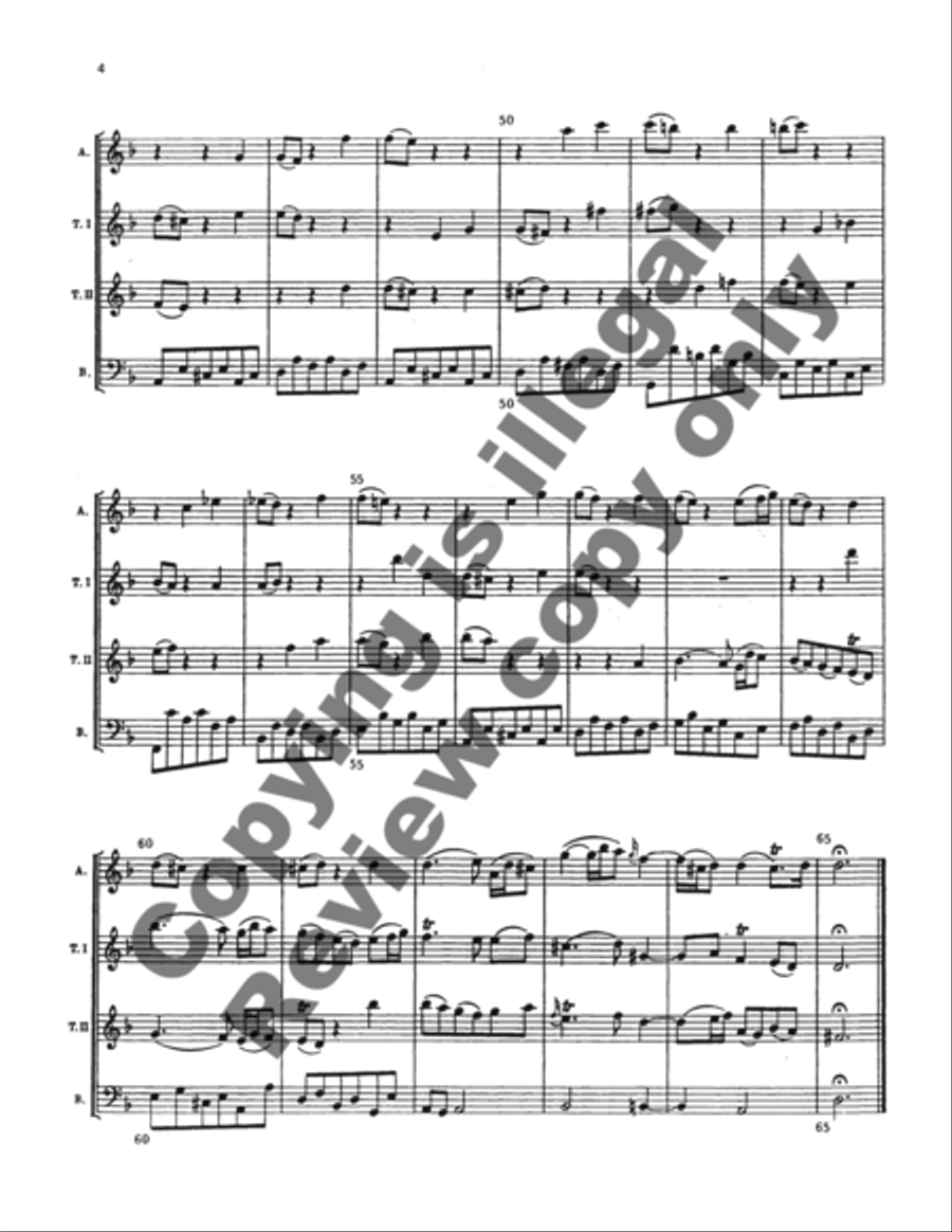 Andante (from Brandenberg Concerto No. 2) Choir scores gallery preview page 6