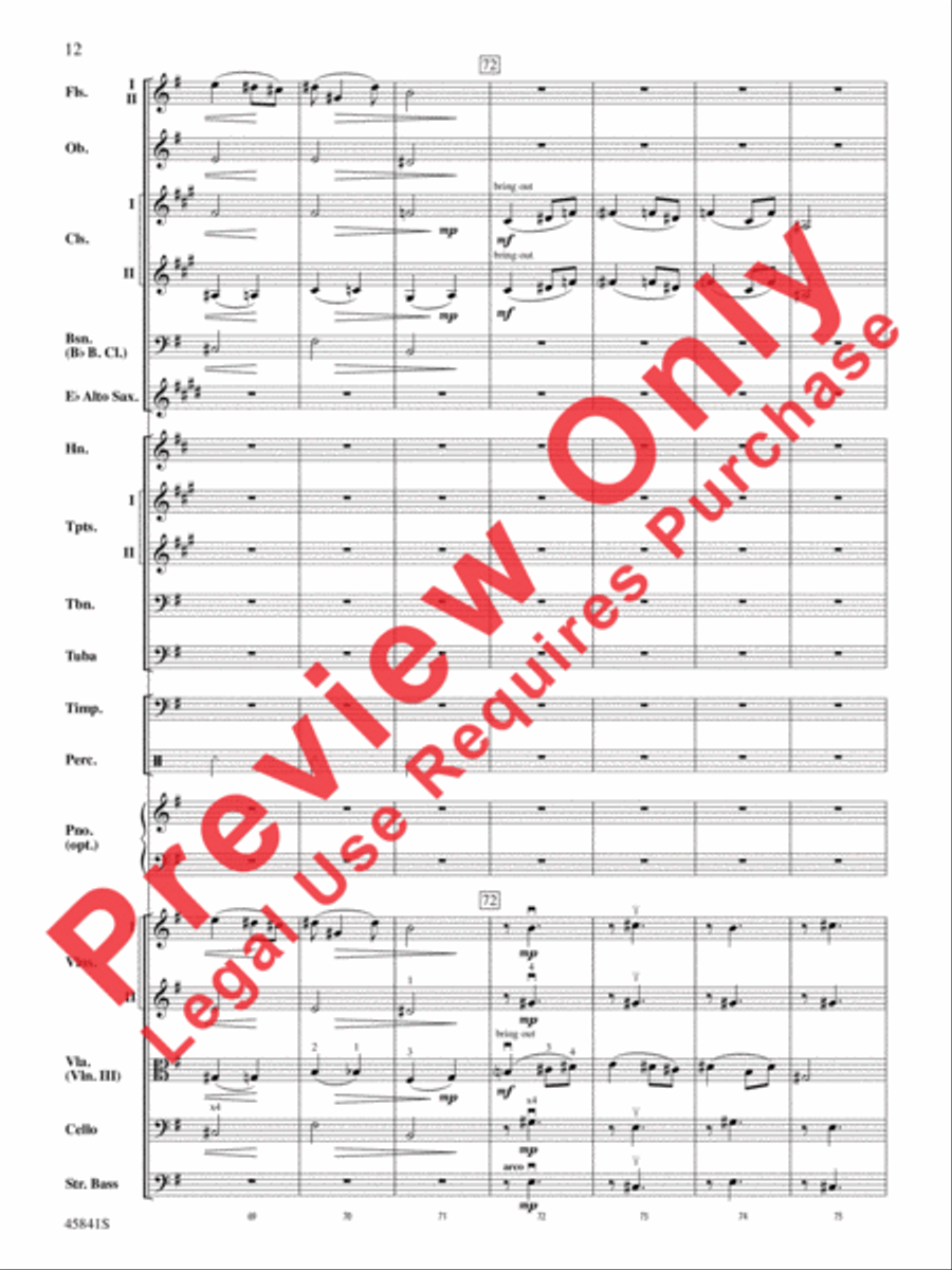 March of the Dwarfs Full Orchestra scores gallery preview page 12