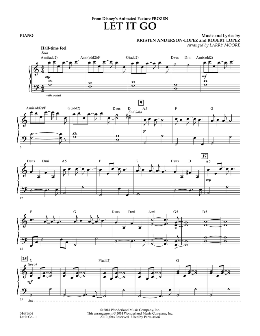 Let It Go - Piano Orchestra scores gallery preview page 1