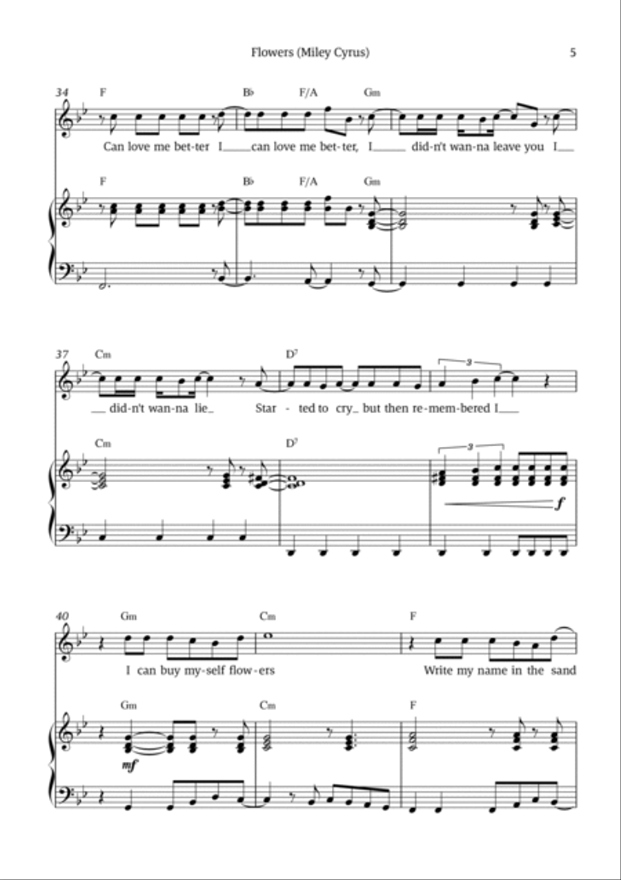 Flowers Voice scores gallery preview page 5
